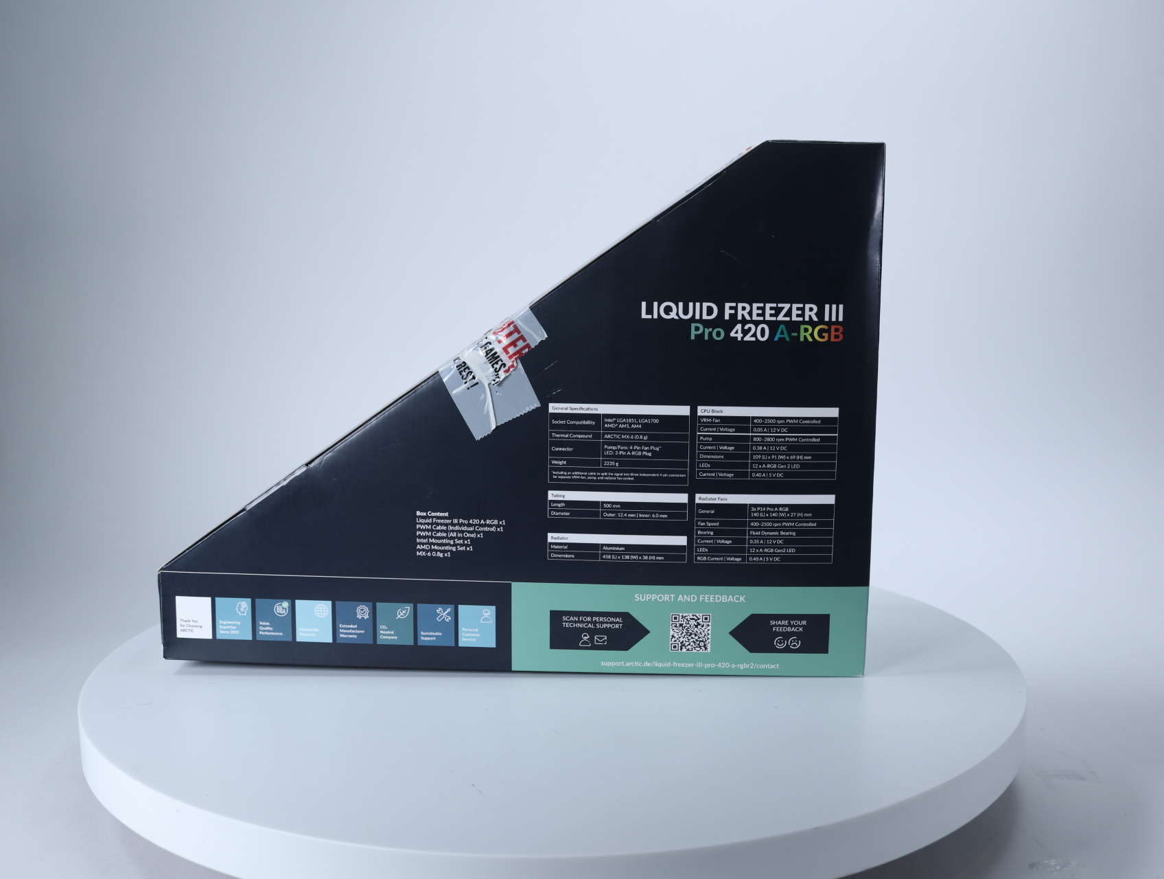 Liquid Freezer III Pro 420 A-RGB - Wit - productfoto 4