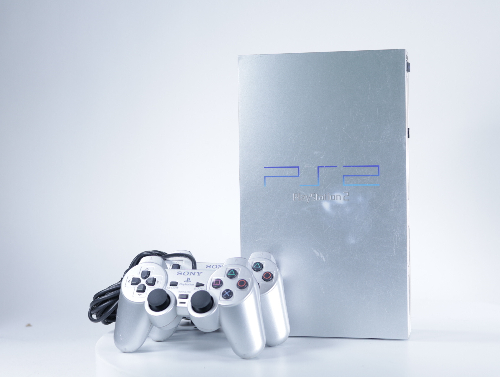 PlayStation 2 - Console Compleet Silver Prestige Line [SCPH-50004SS] - productfoto 2