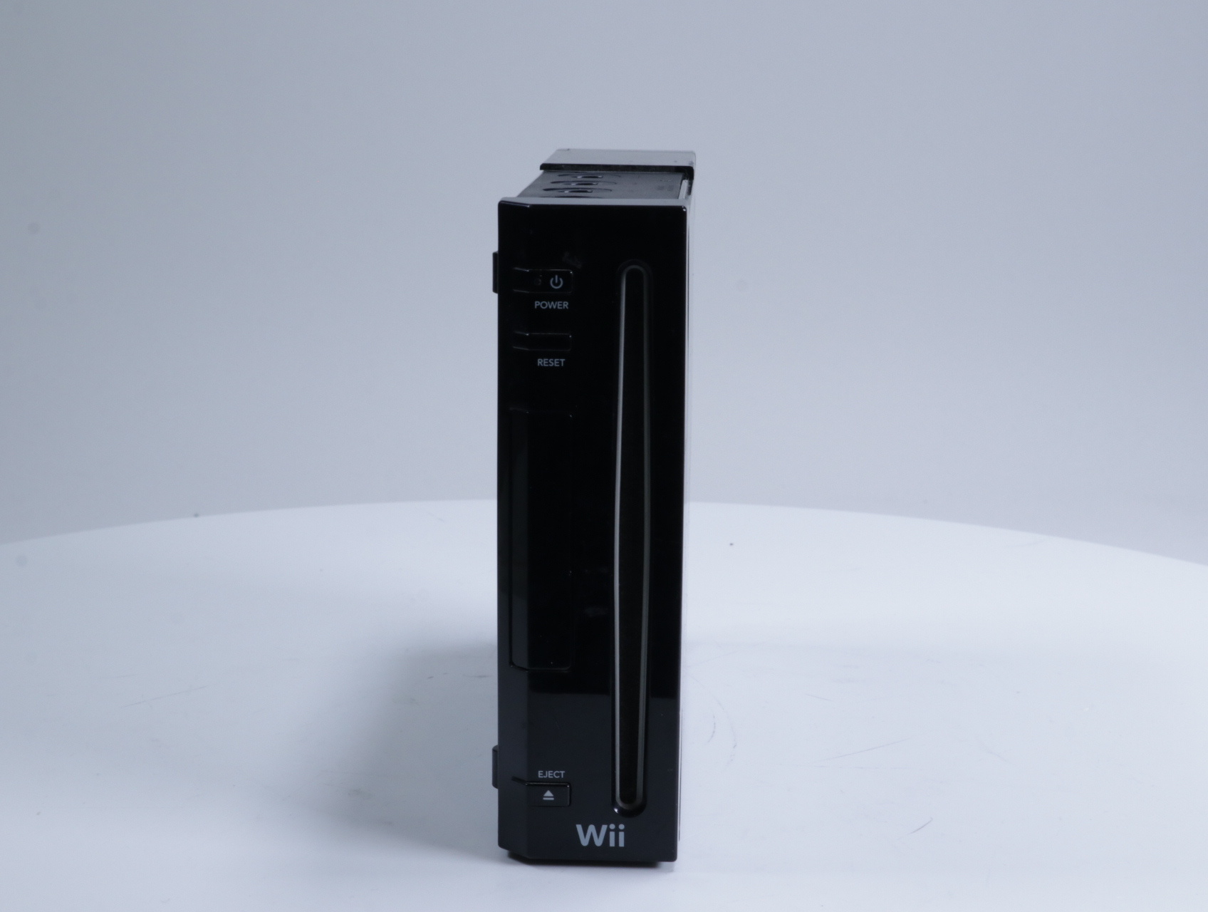 Wii - Console RVL-001 [Zwart / Memory Card Cover Ontbreekt] - productfoto 2