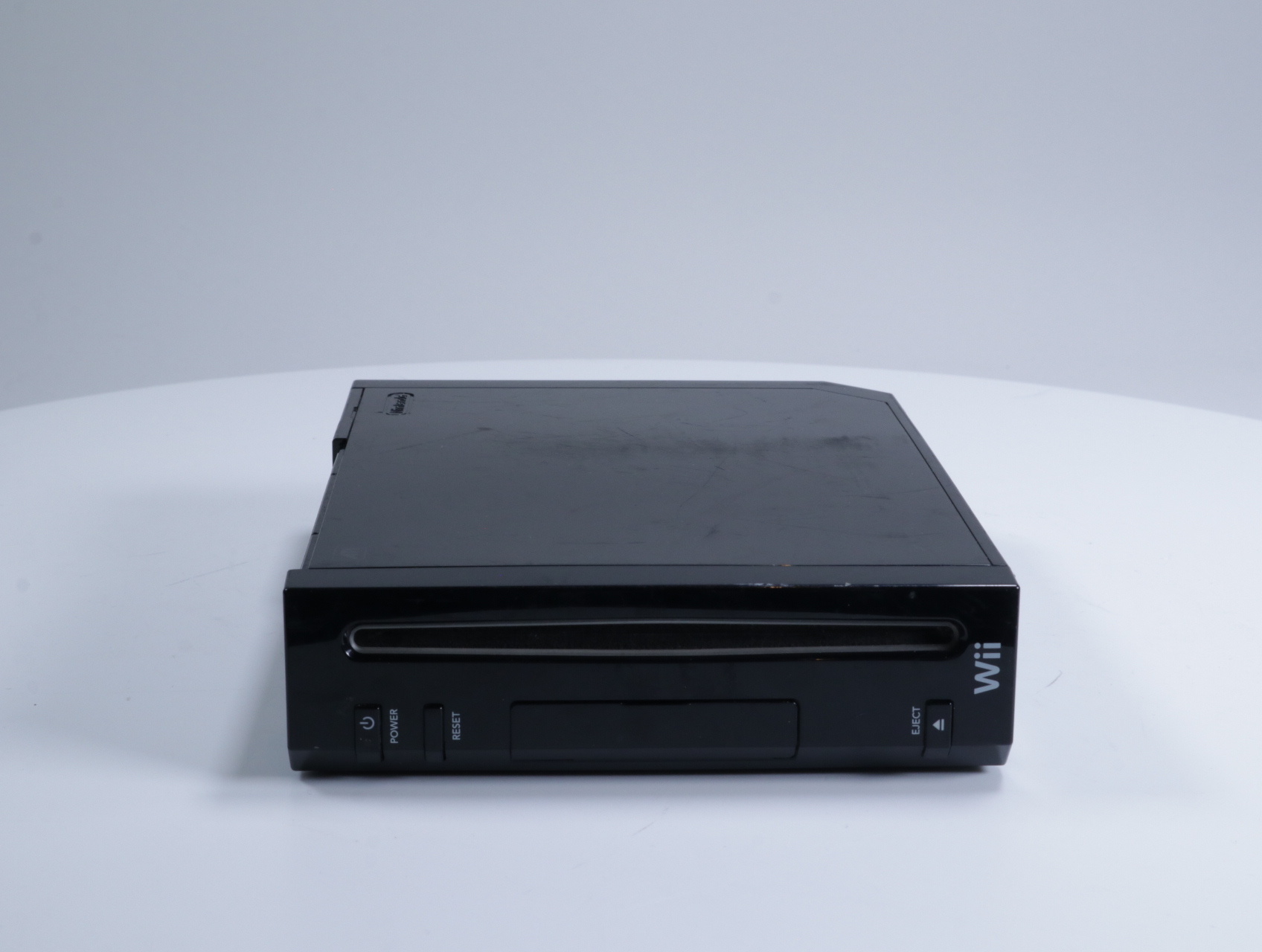 Wii - Console RVL-001 [Zwart / Memory Card Cover Ontbreekt] - productfoto 3