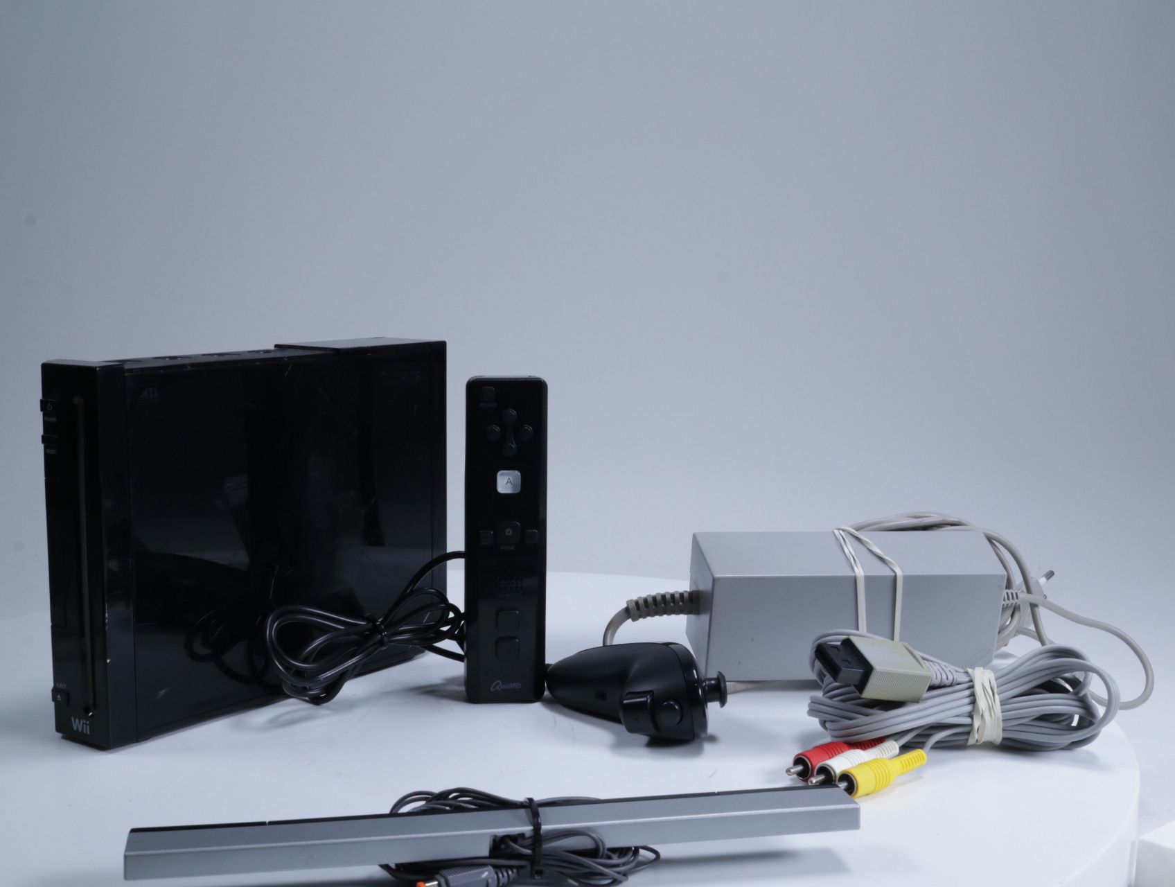 Wii - Console RVL-001 [Zwart / Memory Card Cover Ontbreekt] - productfoto 5